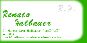 renato halbauer business card